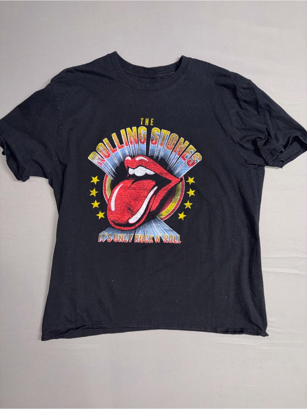The Rolling Stones Black Graphic Tee - Red Tongue Logo OPEN TO OFFERS